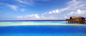 Preview wallpaper maldives, tropical, bungalows, ocean