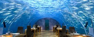 Preview wallpaper maldives, tropical, interior, cafe