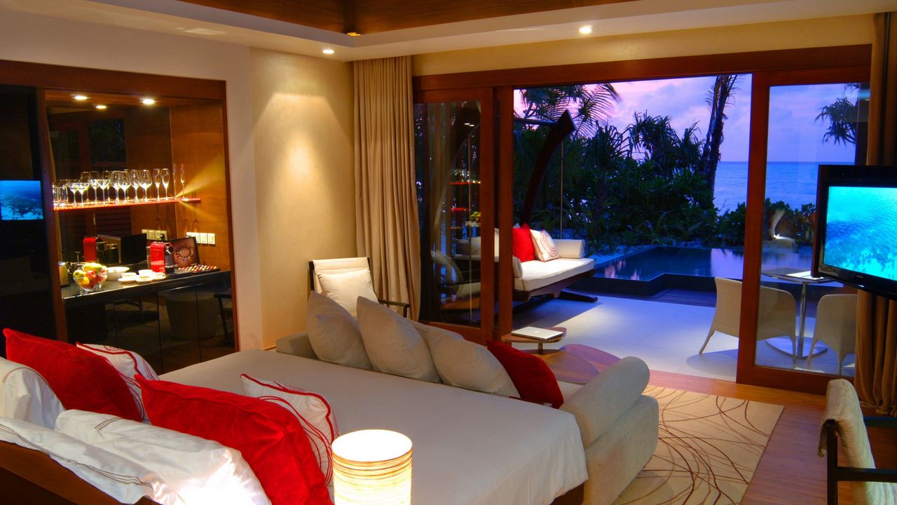 Wallpaper maldives, tropical, interior
