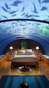 Preview wallpaper maldives, tropical, underwater hotel