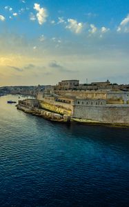 Preview wallpaper malta, sunrise, valletta, harbor