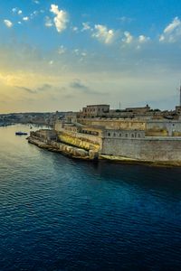 Preview wallpaper malta, sunrise, valletta, harbor