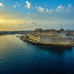 Preview wallpaper malta, sunrise, valletta, harbor