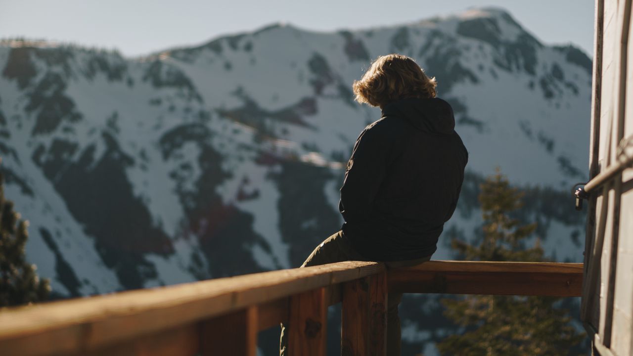 Wallpaper man, alone, sad, mountains, nature