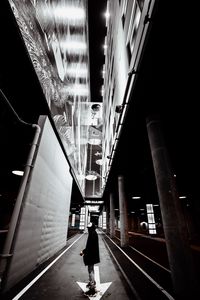Preview wallpaper man, alone, street, road, architecture