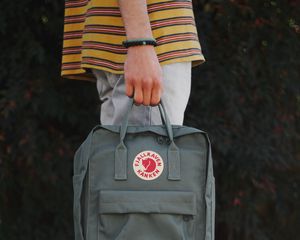 Preview wallpaper man, backpack, legs, boots