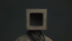 Preview wallpaper man, cube, ball, fantasy, art