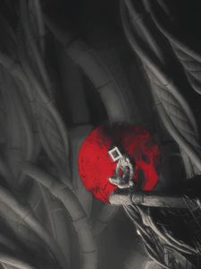 Preview wallpaper man, cube, circle, fantasy, art