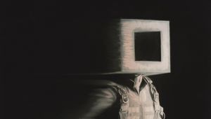 Preview wallpaper man, cube, fantasy, dark