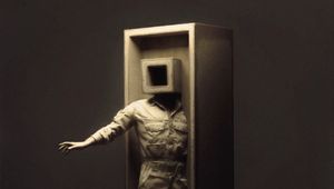 Preview wallpaper man, cube, hand, art