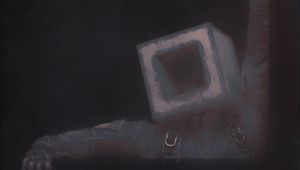 Preview wallpaper man, cube, pose, fantasy, art