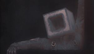 Preview wallpaper man, cube, pose, fantasy, art