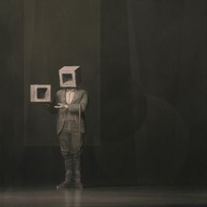 Preview wallpaper man, cubes, cane, fantasy, art