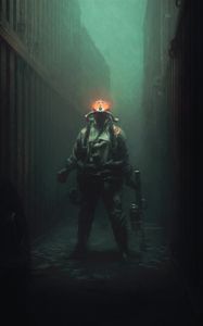Preview wallpaper man, diver, underwater, art