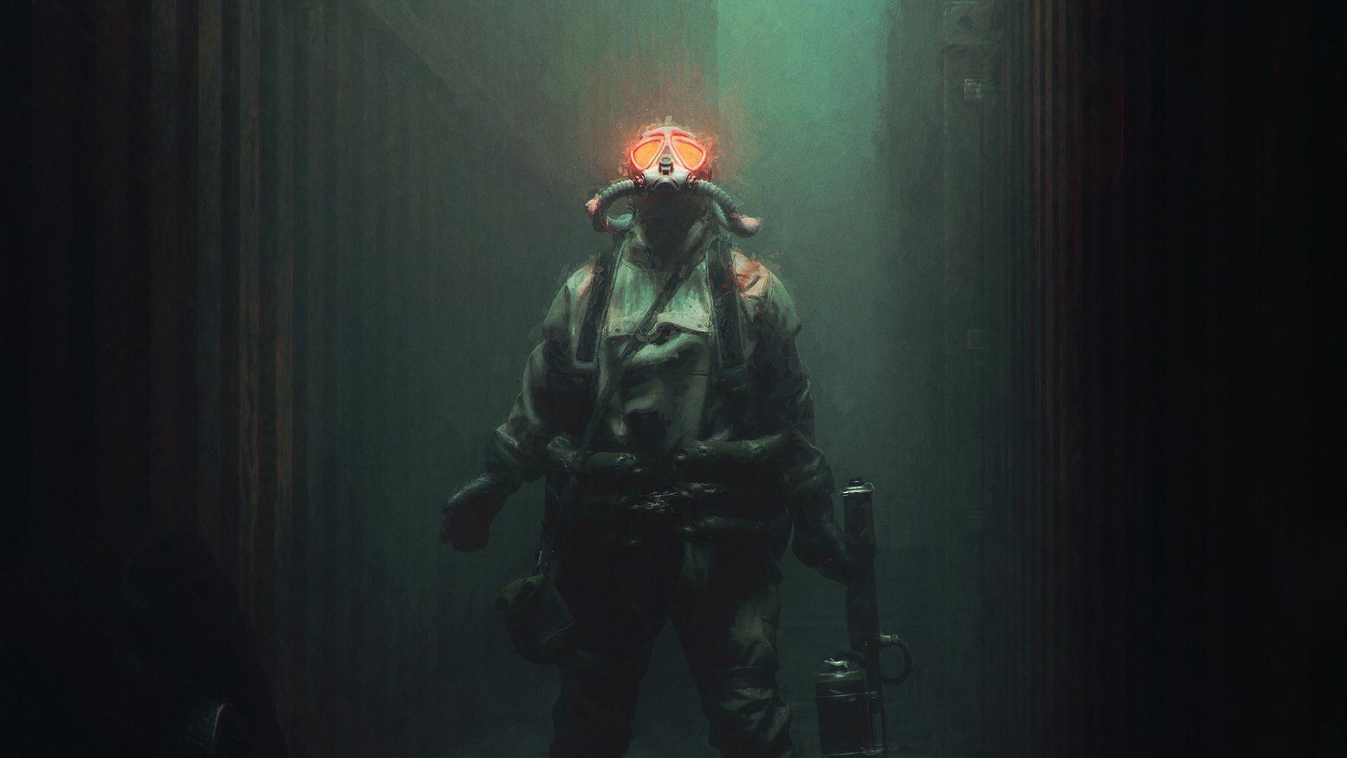 Download wallpaper 1920x1080 man, diver, underwater, art full hd, hdtv ...