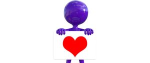 Preview wallpaper man, heart, 3d