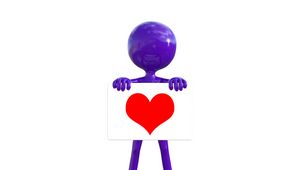 Preview wallpaper man, heart, 3d