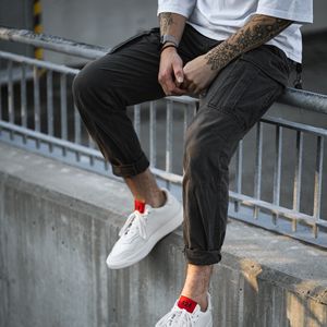 Preview wallpaper man, legs, style, sneakers, tattoo