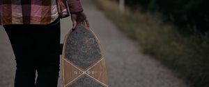 Preview wallpaper man, longboard, sneakers, hipster, style