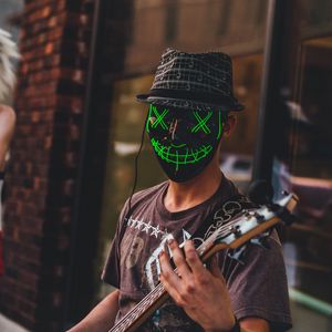 Preview wallpaper man, mask, guitar, guitarist, musician