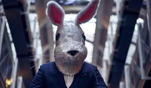 Preview wallpaper man, mask, hare, costume