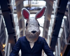Preview wallpaper man, mask, hare, costume