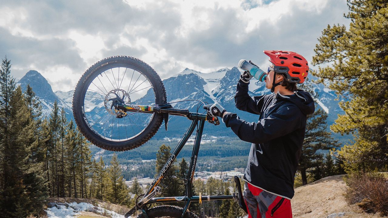 Wallpaper man, mountain bike, bike, mountains, sport