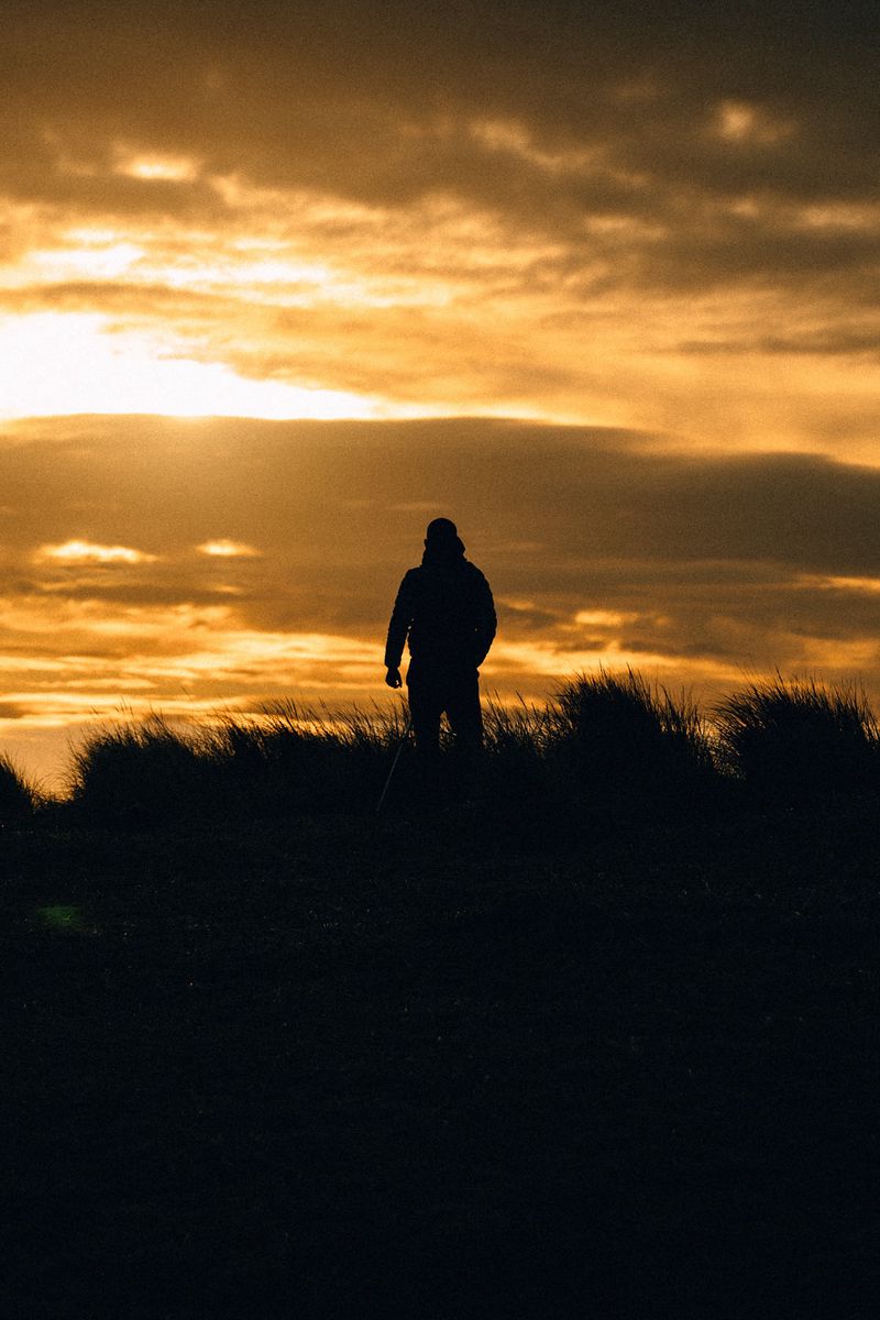 Download wallpaper 800x1200 man, silhouette, alone, sunset, dark iphone ...