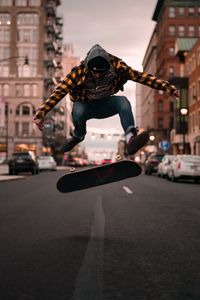 Preview wallpaper man, skateboard, jump, trick, skate