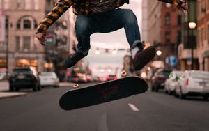 Preview wallpaper man, skateboard, jump, trick, skate