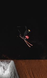 Preview wallpaper man, skiing, sport, jump, slope