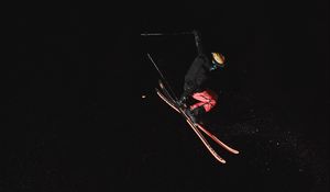 Preview wallpaper man, skiing, sport, jump, slope