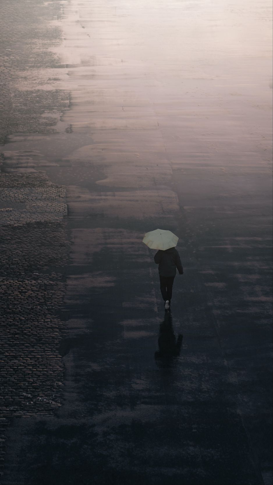 walking in the rain alone wallpaper