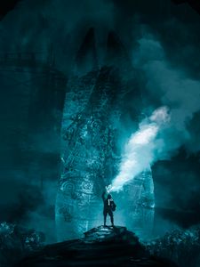 Preview wallpaper man, wanderer, smoke, fantasy