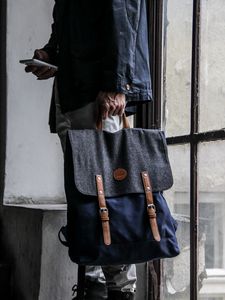 Preview wallpaper man, window, backpack, style, fashion