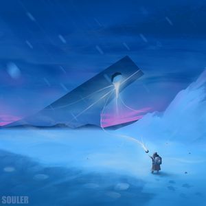 Preview wallpaper man, winter, magic, travel, art