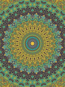 Preview wallpaper mandala, circles, abstraction, pattern, fractal