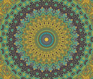 Preview wallpaper mandala, circles, abstraction, pattern, fractal