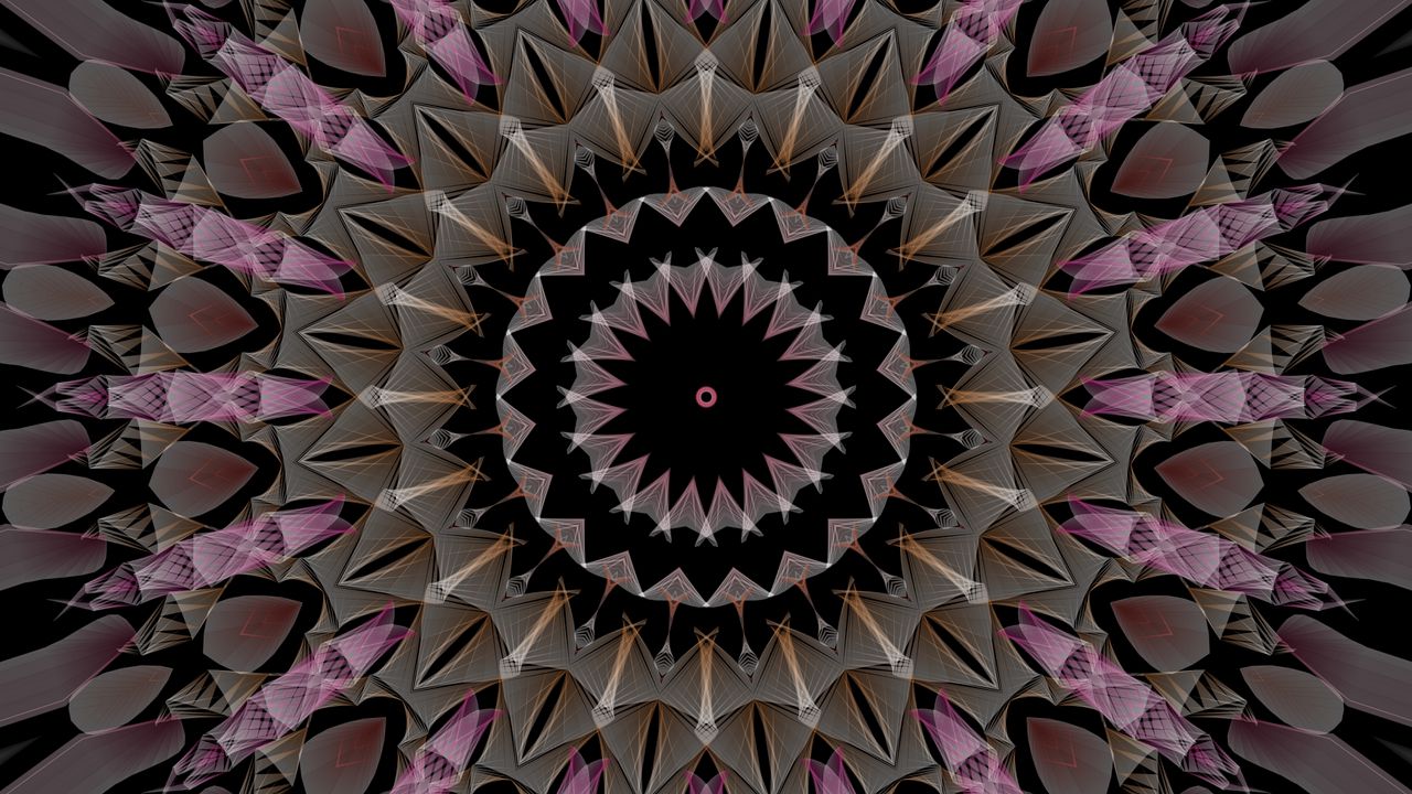 Wallpaper mandala, circles, pattern, abstraction