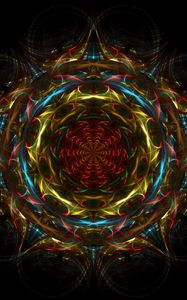 Preview wallpaper mandala, colorful, fractal, abstraction