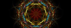 Preview wallpaper mandala, colorful, fractal, abstraction