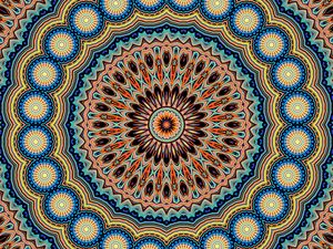 Preview wallpaper mandala, fractal, circles, pattern, abstraction
