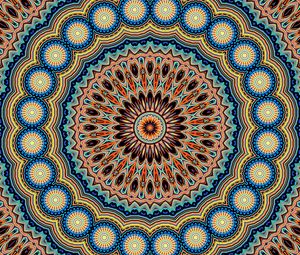 Preview wallpaper mandala, fractal, circles, pattern, abstraction