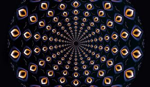 Preview wallpaper mandala, fractal, pattern, symmetry, abstraction