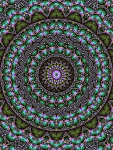 Preview wallpaper mandala, kaleidoscope, fractal, pattern, circles, abstract