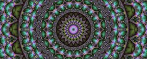 Preview wallpaper mandala, kaleidoscope, fractal, pattern, circles, abstract