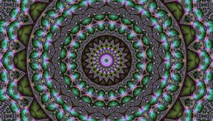 Preview wallpaper mandala, kaleidoscope, fractal, pattern, circles, abstract