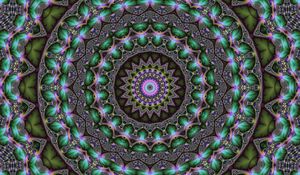 Preview wallpaper mandala, kaleidoscope, fractal, pattern, circles, abstract