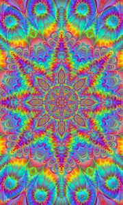 Preview wallpaper mandala, pattern, abstraction, colorful