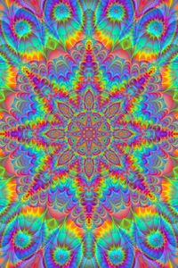 Preview wallpaper mandala, pattern, abstraction, colorful